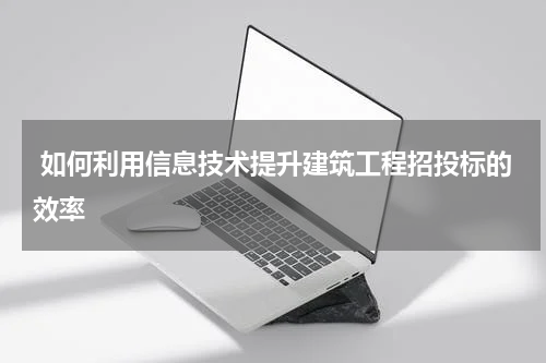  如何利用信息技术提升建筑工程招投标的效率