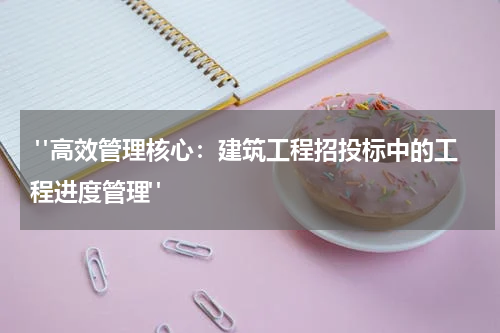 "高效管理核心:建筑工程招投标中的工程进度管理"