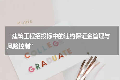  "建筑工程招投标中的违约保证金管理与风险控制"