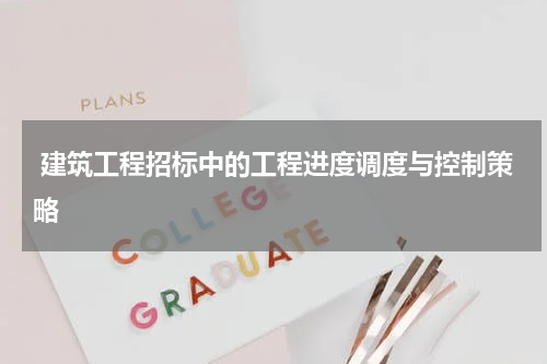  建筑工程招标中的工程进度调度与控制策略