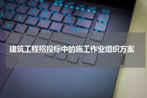  建筑工程招投标中的施工作业组织方案