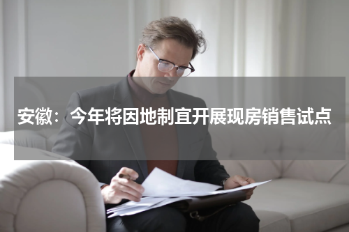 安徽:今年将因地制宜开展现房销售试点