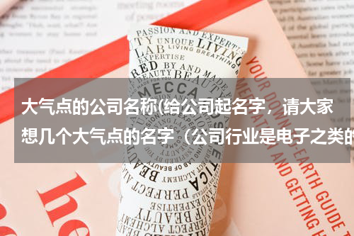 大气点的公司名称(给公司起名字，请大家想几个大气点的名字（公司行业是电子之类的）)