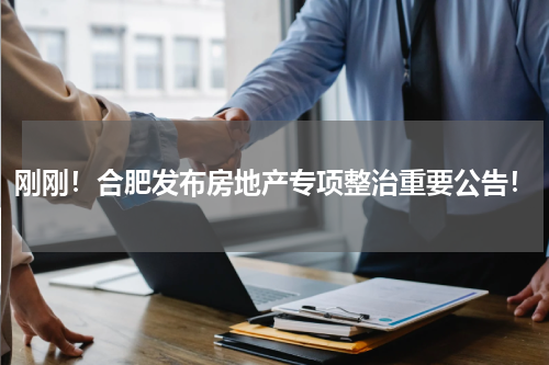 刚刚！合肥发布房地产专项整治重要公告！