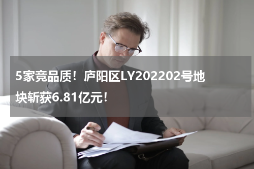 5家竞品质！庐阳区LY202202号地块斩获6.81亿元！